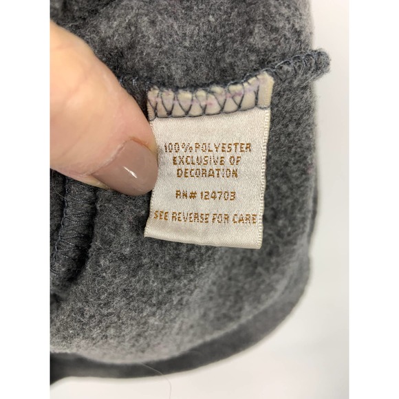 Baxter & Wells Petite Embroidered Cardinal Birds Fleece Gray Vest Zip Up Size XL - Picture 5 of 7